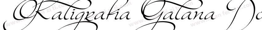 Kaligrafia Galana Dos字体转换